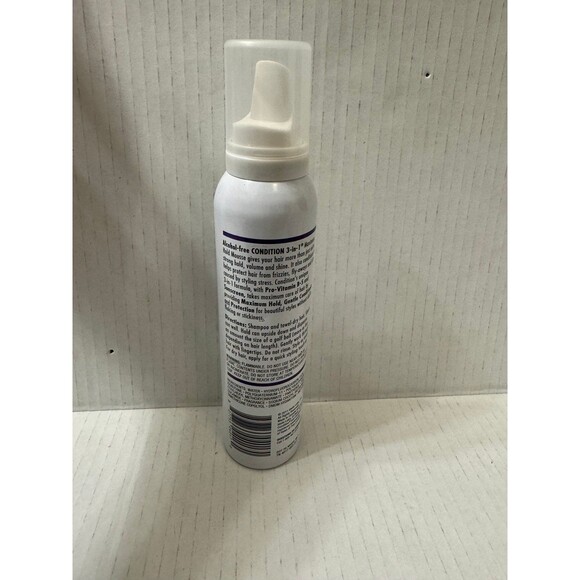 NEW Condition 3 in 1 Maximum Hold Mousse with Sun Screen, 6 oz - Picture 2 of 2